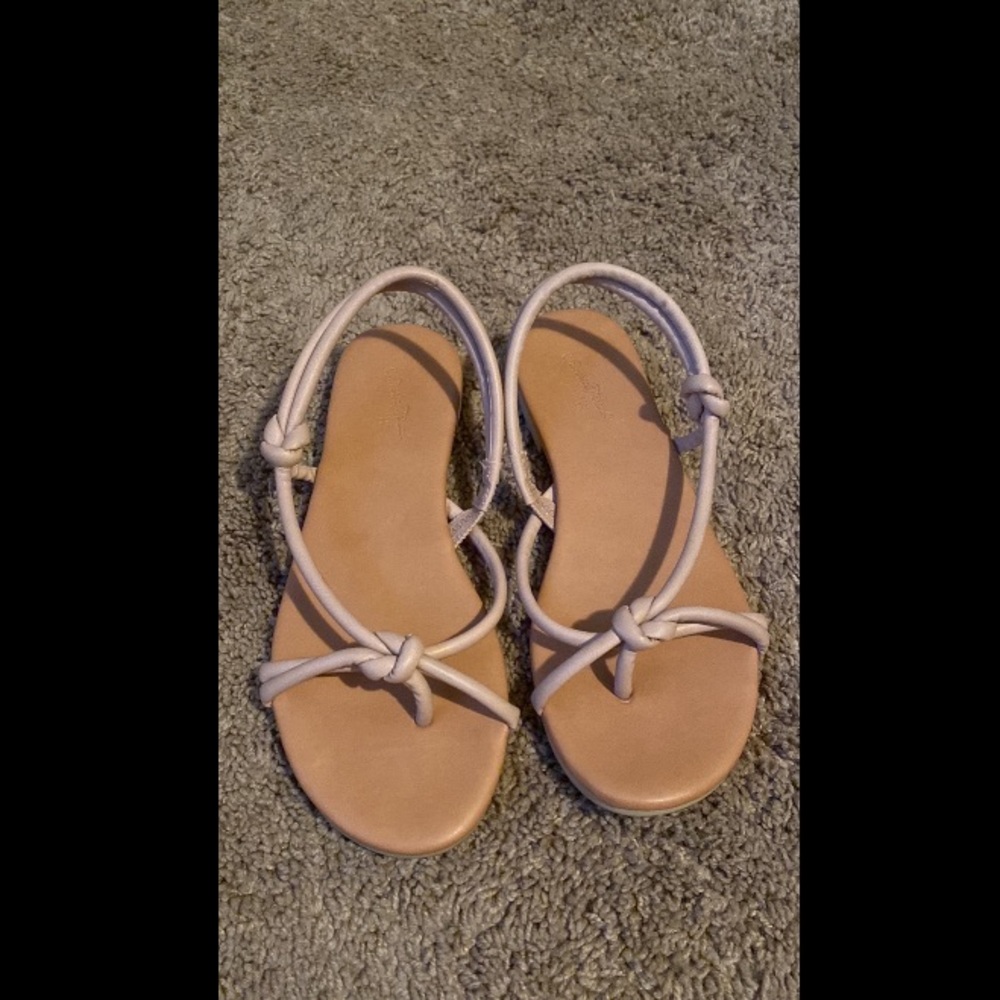 Nude sandals size 6.5